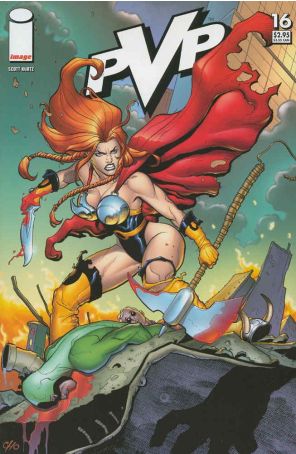 PvP (Vol. 2) 16 published by Image with cover art by Frank Cho