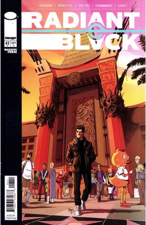 Radiant Black 43A published by Image with cover art by Daniel Bayliss