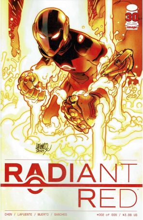 Radiant Red 2A published by Image with cover art by V.V. Glass