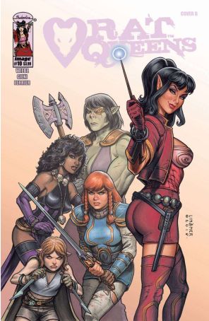Rat Queens (2nd Series) 10B published by Image with cover art by Joseph Michael Linsner