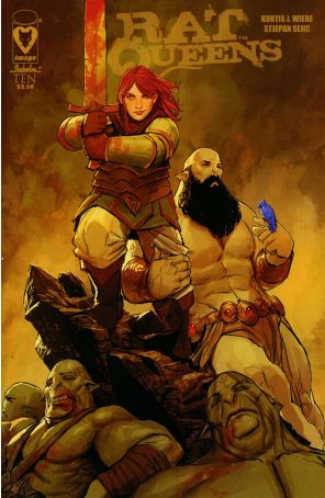 Rat Queens 10 published by Image with cover art by Roc Upchurch