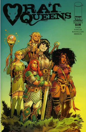 Rat Queens 16 published by Image with cover art by Tess Fowler
