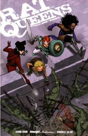 Rat Queens 4A published by Image with cover art by Roc Upchurch