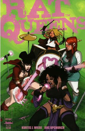 Rat Queens 6 published by Image with cover art by Roc Upchurch