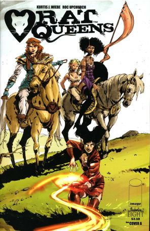 Rat Queens 8A published by Image with cover art by Tyler Jenkins