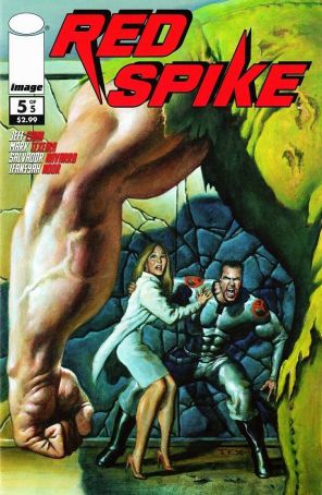Red Spike 5 published by Image with cover art by Mark Texeira