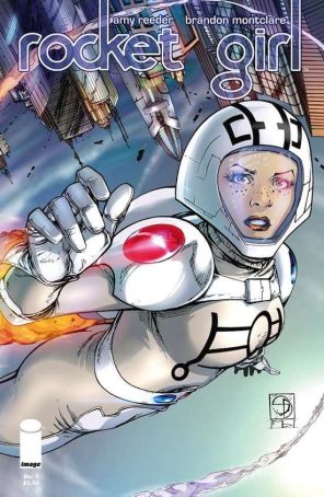 Rocket Girl (Image) 1A published by Image with cover art by Shane Davis