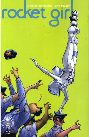 Rocket Girl (Image) 8 published by Image with cover art by Amy Reeder