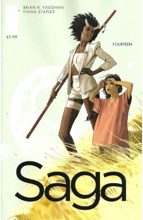 Saga (Image) 14 published by Image with cover art by Fiona Staples