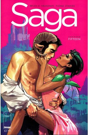 Saga (Image) 15 published by Image with cover art by Fiona Staples