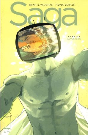 Saga (Image) 17 published by Image with cover art by Fiona Staples