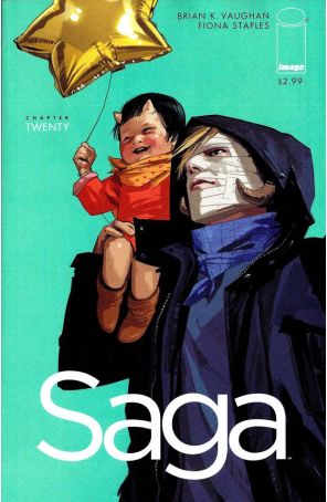 Saga (Image) 20 published by Image with cover art by Fiona Staples