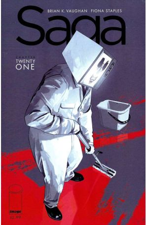 Saga (Image) 21 published by Image with cover art by Fiona Staples