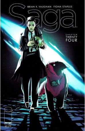 Saga (Image) 24 published by Image with cover art by Fiona Staples
