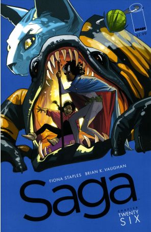 Saga (Image) 26 published by Image with cover art by Fiona Staples