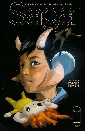 Saga (Image) 27 published by Image with cover art by Fiona Staples