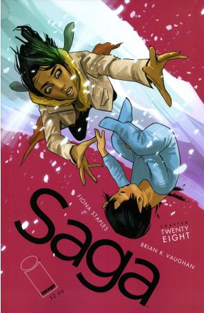 Saga (Image) 28 published by Image with cover art by Fiona Staples
