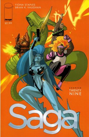 Saga (Image) 29 published by Image with cover art by Fiona Staples