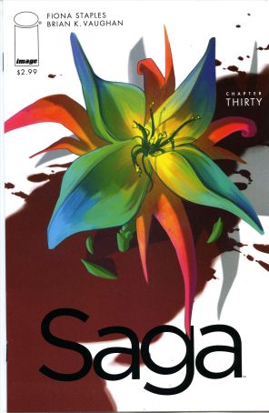 Saga (Image) 30 published by Image with cover art by Fiona Staples