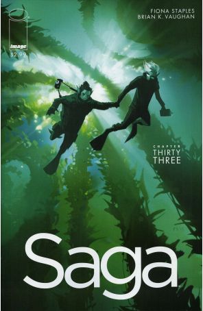 Saga (Image) 33 published by Image with cover art by Fiona Staples
