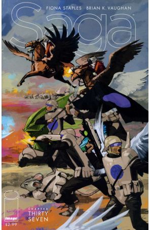 Saga (Image) 37 published by Image with cover art by Fiona Staples
