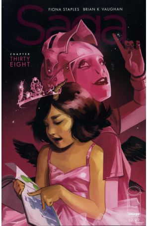 Saga (Image) 38 published by Image with cover art by Fiona Staples