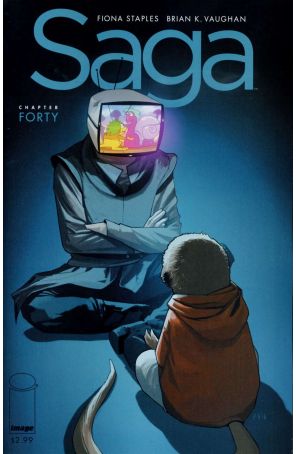 Saga (Image) 40 published by Image with cover art by Fiona Staples
