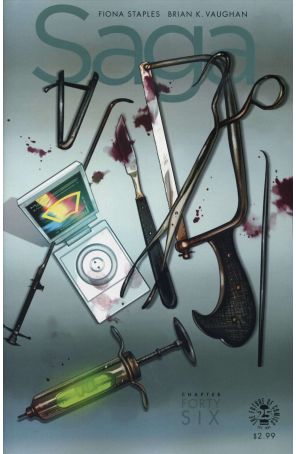 Saga (Image) 46 published by Image with cover art by Fiona Staples