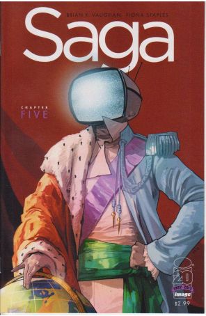 Saga (Image) 5 published by Image with cover art by Fiona Staples