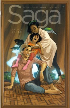 Saga (Image) 50 published by Image with cover art by Fiona Staples