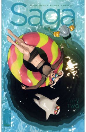 Saga (Image) 52 published by Image with cover art by Fiona Staples