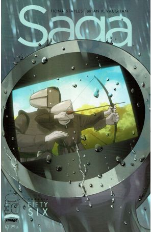 Saga (Image) 56 published by Image with cover art by Fiona Staples