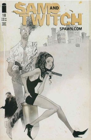 Sam and Twitch 18 published by Image with cover art by Ashley Wood