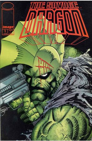 The Savage Dragon 1 published by Image with cover art by Erik Larsen