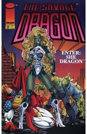 The Savage Dragon 12 published by Image with cover art by Erik Larsen