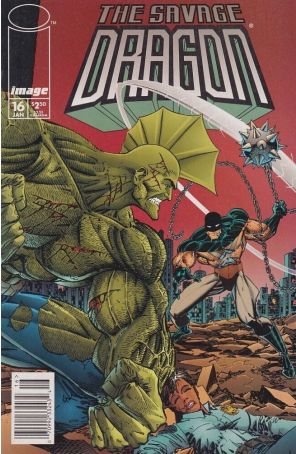The Savage Dragon 16 (Newsstand) published by Image with cover art by Erik Larsen