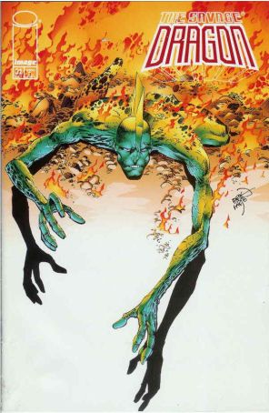 The Savage Dragon 32 published by Image with cover art by Erik Larsen