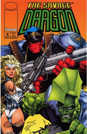 The Savage Dragon 4 published by Image with cover art by Erik Larsen