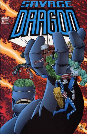 The Savage Dragon 42 published by Image with cover art by Erik Larsen