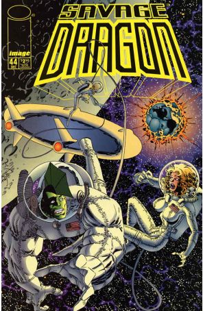 The Savage Dragon 44 published by Image with cover art by Erik Larsen