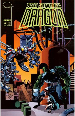 The Savage Dragon 9 published by Image with cover art by Erik Larsen