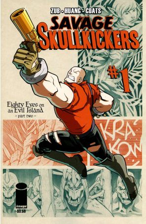Savage Skullkickers 1A published by Image with cover art by Edwin Huang and Frank Cho