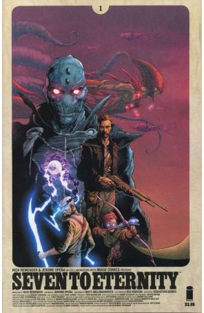 Seven to Eternity 1A published by Image with cover art by Jerome Opena and Matt Hollingsworth