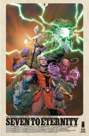 Seven to Eternity 3 (2nd) published by Image with cover art by Jerome Opena