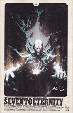 Seven to Eternity 5C published by Image with cover art by Rafael Albuquerque