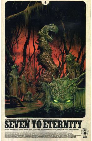 Seven to Eternity 6A published by Image with cover art by Jerome Opena