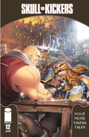 Skullkickers 12 published by Image with cover art by Saejin Oh