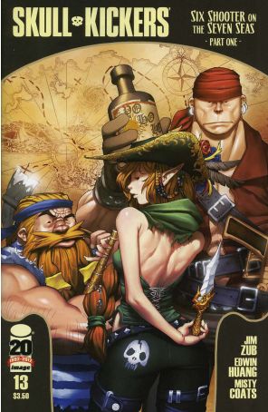 Skullkickers 13 published by Image with cover art by Saejin Oh