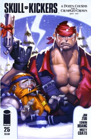 Skullkickers 25 published by Image with cover art by James Ghio