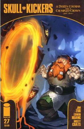 Skullkickers 27 published by Image with cover art by James Ghio
